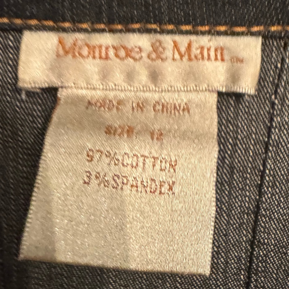 Monero and Main size 12 Women's Denim Blazer Jacket - Picture 3 of 3
